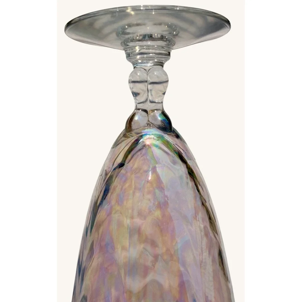Vintage Fostoria Shell Pearl Iridescent Juice Glass 5